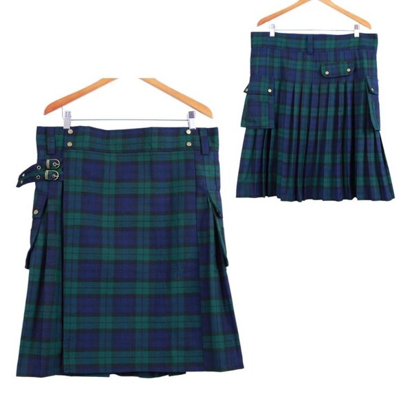 Utility Tartan Plaid Kilt - Picture 1 of 13